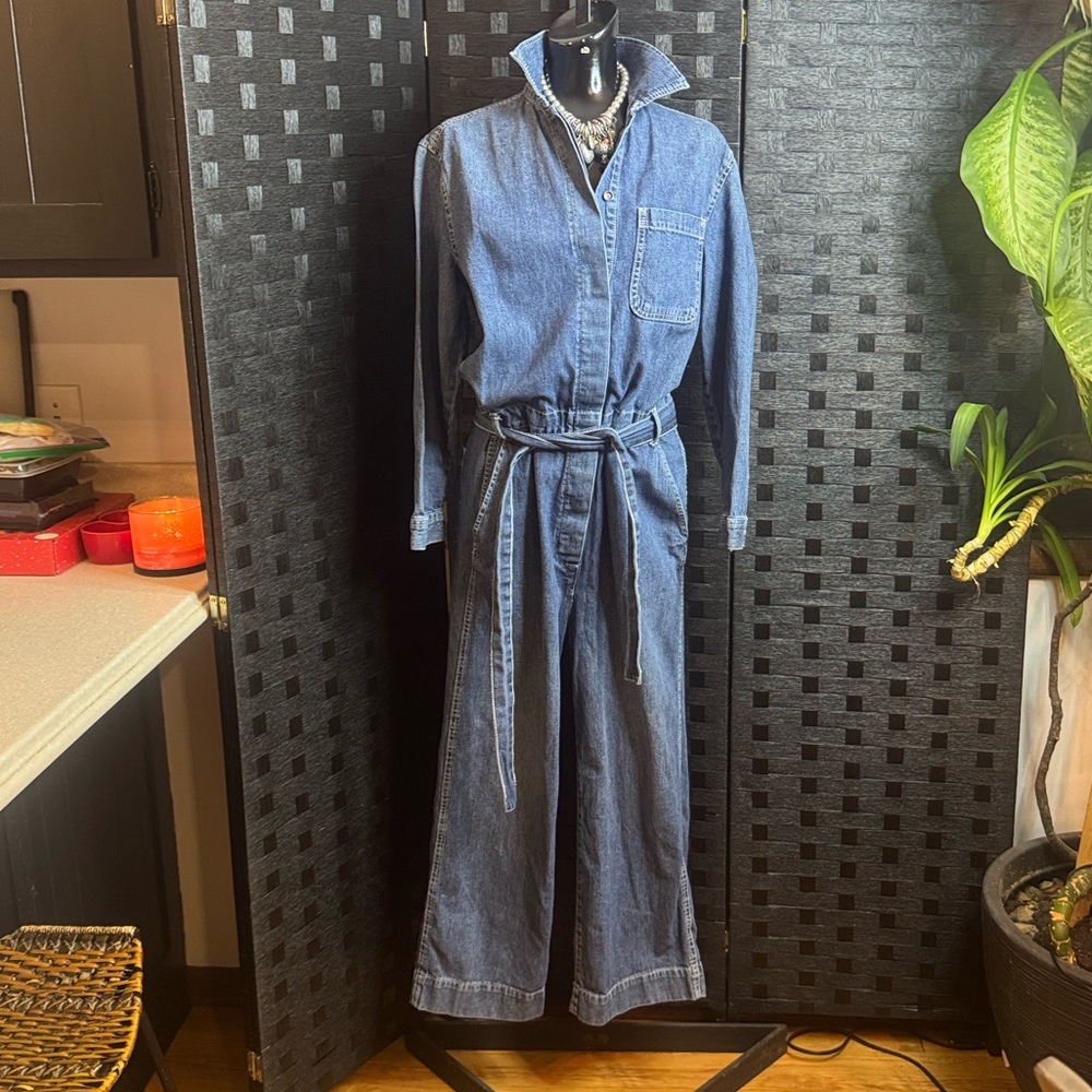 Gap Jumper Denim Wide Leg Sz 4 Women’s